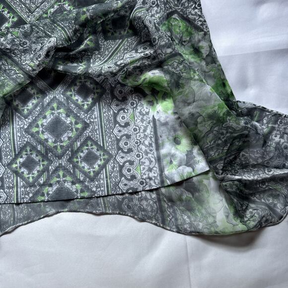 Energie Sheer Boho Tunic Tank Top Small Crochet Back Y2K Festival - Picture 12 of 13